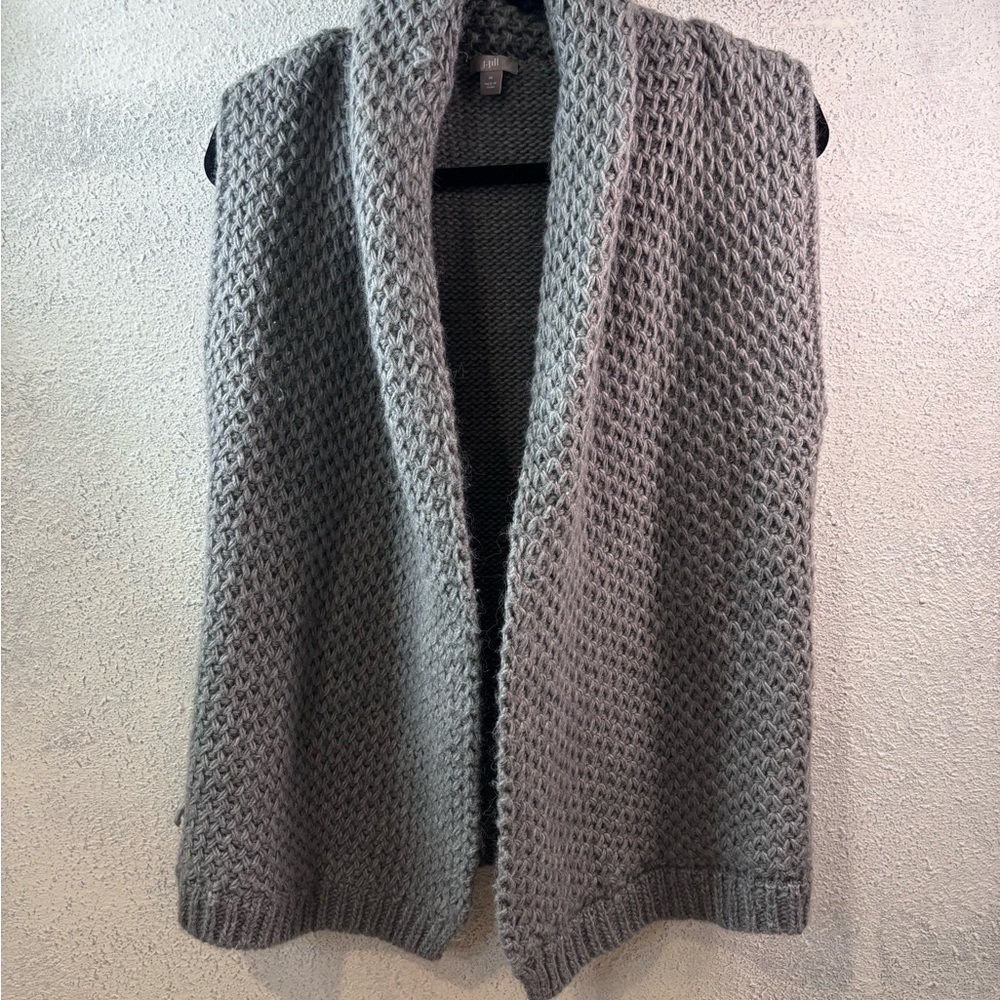 J. Jill Gray Knit Ski Jacket